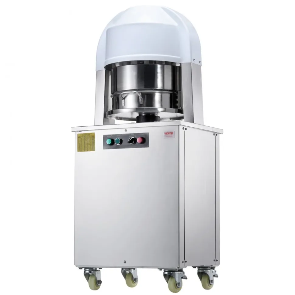 VEVOR Electric Dough Divider, 20PCS Automatic Dough Dividing Cutting Machine, 2.12oz - 9.17oz Equal Dough Cutter with Pure Copper Motor and 304 Stainless Steel Tray, for Bakery, Restaurant