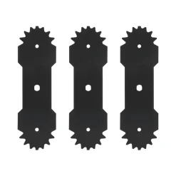 VEVOR Electric Edger Blades, 8.8-inch Length, 3-Pack Replacement Blades, 65Mn High-Carbon Steel with Electrophoretic Coating, Multi-Serrated Sharp Edge, Compatible with the VEVOR ASYTM01230 Edger