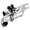 VEVOR Electric Exhaust Cutout, 2.5 Inch Universal Stainless Steel Exhaust Valve Kit with One Controller Remote Kit, Cut Out Valve, Y Pipe, Remote Control & Box, Fits Trucks, Sedans, Sports Cars, SUVs