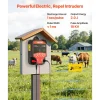 VEVOR Electric Fence Charger, 10kV 2J, AC DC Electric Fence Energizer with LED Indicator, 1.86 Miles Range, Powerful Plug-in Fences Charger, Prevents Wild Animals Intrusion for Livestock Poultry