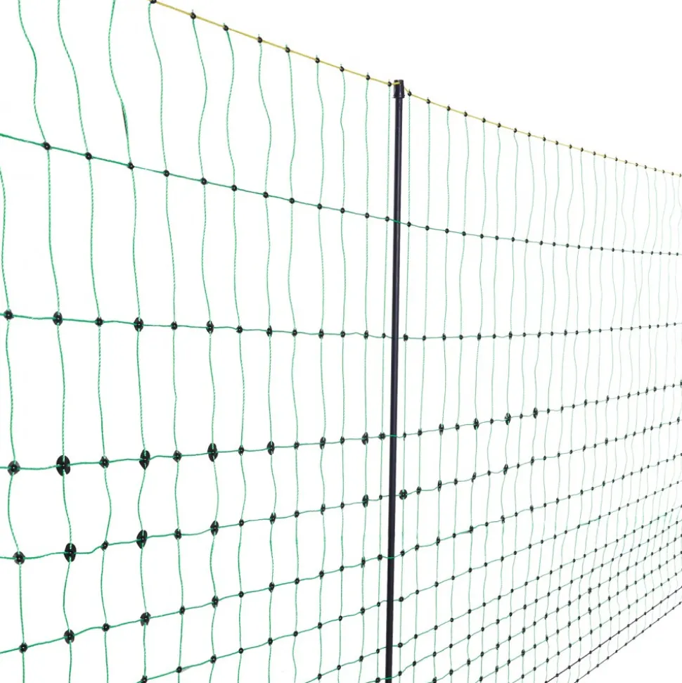 VEVOR Electric Fence Netting, 35" H x 164' L, PE Net Fencing with Posts & Double-Spiked Stakes, Utility Portable Mesh for Goats, Sheep, Lambs, Deer, Hogs, Dogs, Used in Backyards, Farms, and Ranches