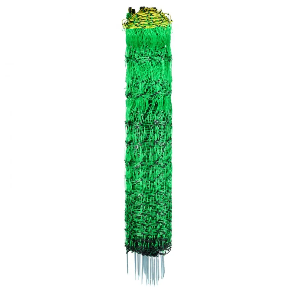 VEVOR Electric Fence Netting, 35" H x 164' L, PE Net Fencing with Posts & Double-Spiked Stakes, Utility Portable Mesh for Goats, Sheep, Lambs, Deer, Hogs, Dogs, Used in Backyards, Farms, and Ranches