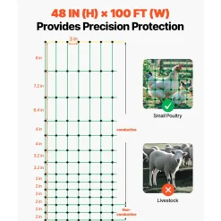 VEVOR Electric Fence Netting, 48