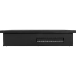 VEVOR Electric Fireplace Insert, 35 inch Recessed and Wall Mounted with Adjustable Flame Color Brightness & 8h Timer & Remote Control, Indoor Heater w/ 750W/1500W Dual Heating Modes, 5000BTU Black