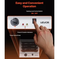 VEVOR Electric Garage Heater, 5000-Watt Wall/Ceiling Mounted Shop Heater for 2 Cars, Overheat Protection & 3 Adjustable Angles, Heavy Duty Commercial for Indoor Workshop Warehouse,240V White