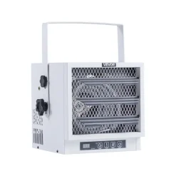 VEVOR Electric Garage Heater, 4800-Watt with Remote Control & 10 Hour Timer & Overheat Protection Wall/Ceiling Mounted Shop Heater, Commercial Fan-forced for Indoor Workshop  Warehouse,240V White