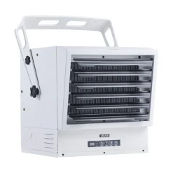 VEVOR Electric Garage Heater, 15000-Watt with Remote Control & 10 Hour Timer & Overheat Protection Wall/Ceiling Mounted Shop Heater, Commercial Fan-forced for Indoor Workshop  Warehouse,240V White