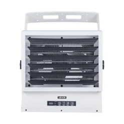 VEVOR Electric Garage Heater, 15000-Watt with Remote Control & 10 Hour Timer & Overheat Protection Wall/Ceiling Mounted Shop Heater, Commercial Fan-forced for Indoor Workshop  Warehouse,240V White