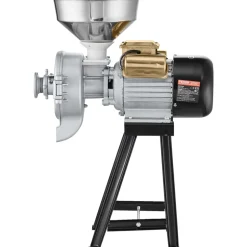 VEVOR Electric Grain Mill Grinder, 3000W Spice Grinders, Commercial Corn Mill with Funnel, Thickness Adjustable Powder Machine, Heavy Duty Feed Flour Cereal Mill Wheat Grinders, Dry & Wet Grinder