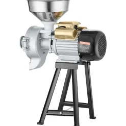 VEVOR Electric Grain Mill Grinder, 3000W Spice Grinders, Commercial Corn Mill with Funnel, Thickness Adjustable Powder Machine, Heavy Duty Feed Flour Cereal Mill Wheat Grinders, Dry & Wet Grinder