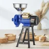 VEVOR Electric Grain Mill Grinder, 3000W Spice Grinders, Commercial Corn Mill with Funnel, Thickness Adjustable Powder Machine, Heavy Duty Feed Flour Cereal Mill Wheat Grinders, Dry Grinder