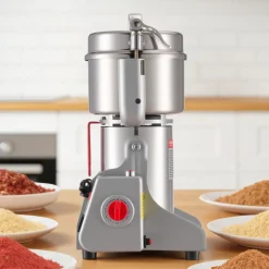VEVOR Electric Grain Mill Grinder, 1.8 lbs Commercial Spice Grinders, High Speed 2100W Stainless Steel Pulverizer Powder Machine, for Dry Grains, Spices, Cereals, Coffee, Corn & Pepper, Swing Type