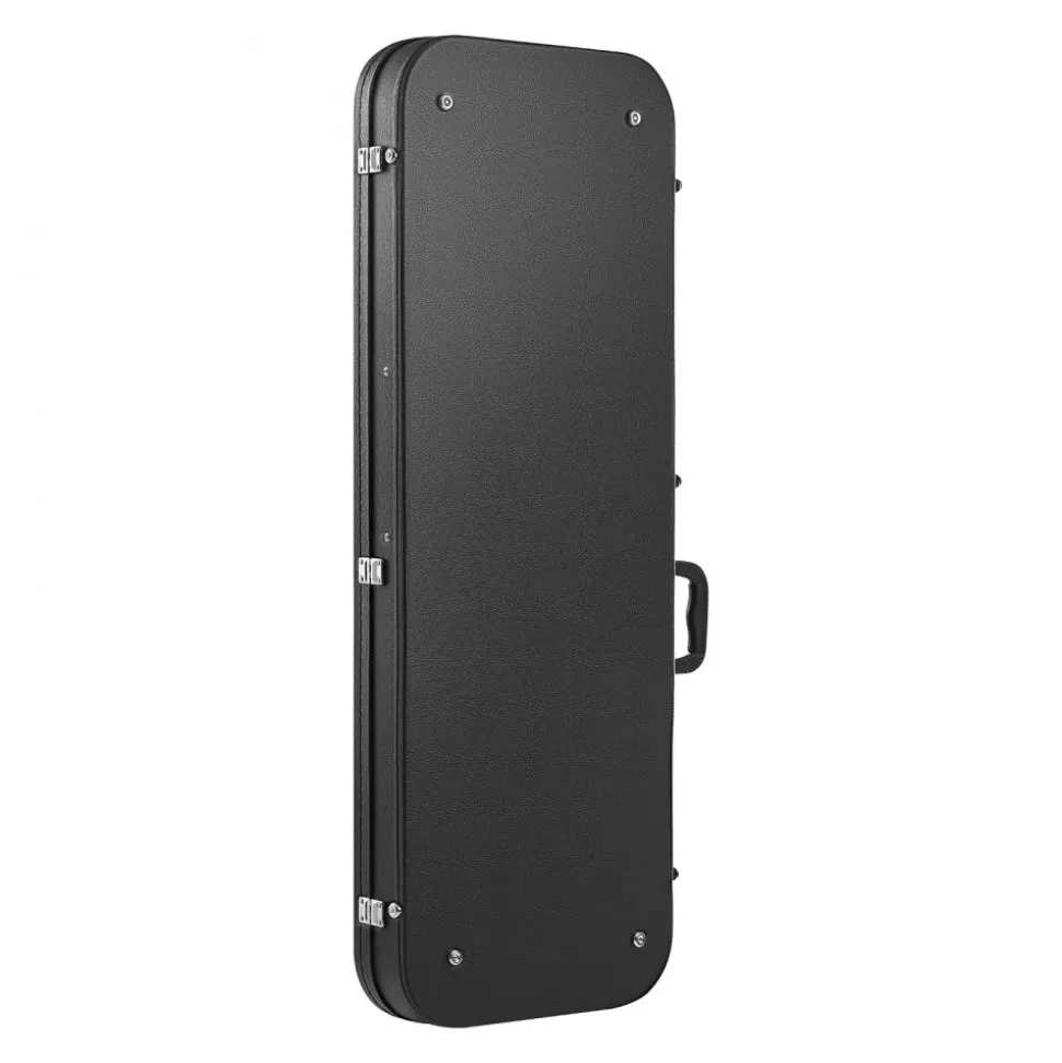 VEVOR Electric Guitar Hard Case, 41.3 Inch, Rectangle Wooden Hard-Shell Protective Carrying Case, with Lock Latch, Padding, Accessory Compartment, Key, for 39 Inch Tele/ST Electric Guitars, Yellow