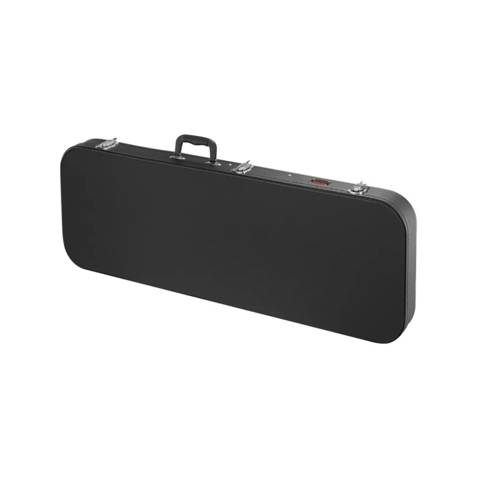 VEVOR Electric Guitar Hard Case, 41.3 Inch, Rectangle Wooden Hard-Shell Protective Carrying Case, with Lock Latch, Padding, Accessory Compartment, Key, for 39 Inch Tele/ST Electric Guitars, Yellow