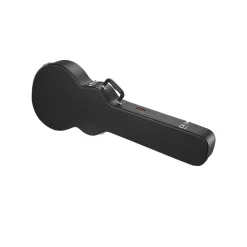 VEVOR Electric Guitar Hard Case, 41.34 in Gourd-Shaped Guitar Hard Case, With Lock Latch Keys Handle, PVC Padding Soft Lining Water-Resistant Hard Shell Guitar Case, for 39 in LES Paul Guitars, Black
