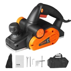 VEVOR Electric Hand Planer, 3-1/4" width Corded Electric Hand Planer, 16500 RPM High-Speed Powerful Electric Handheld Planers for Woodworking, Wood Chamfer DIY, Smooth Finish Carpentry Tool, FCC-SDoC