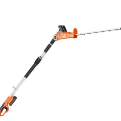 VEVOR Electric Hedge Trimmer, 1200 RPM, 6.2 - 7.8 Ft Extendable, Pole Hedge Trimmer for High Branch, 20V Battery, Cordless Hedge Trimmer with 20 in Blade, 5 Angles Adjustable for Yard Garden