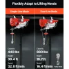 VEVOR Electric Hoist, 880 lbs Lifting Capacity, 850W 110V Electric Steel Wire Winch with Wireless Remote Control, 40ft Single Cable Lifting Height & High-quality Motor, for Garage Warehouse Factory