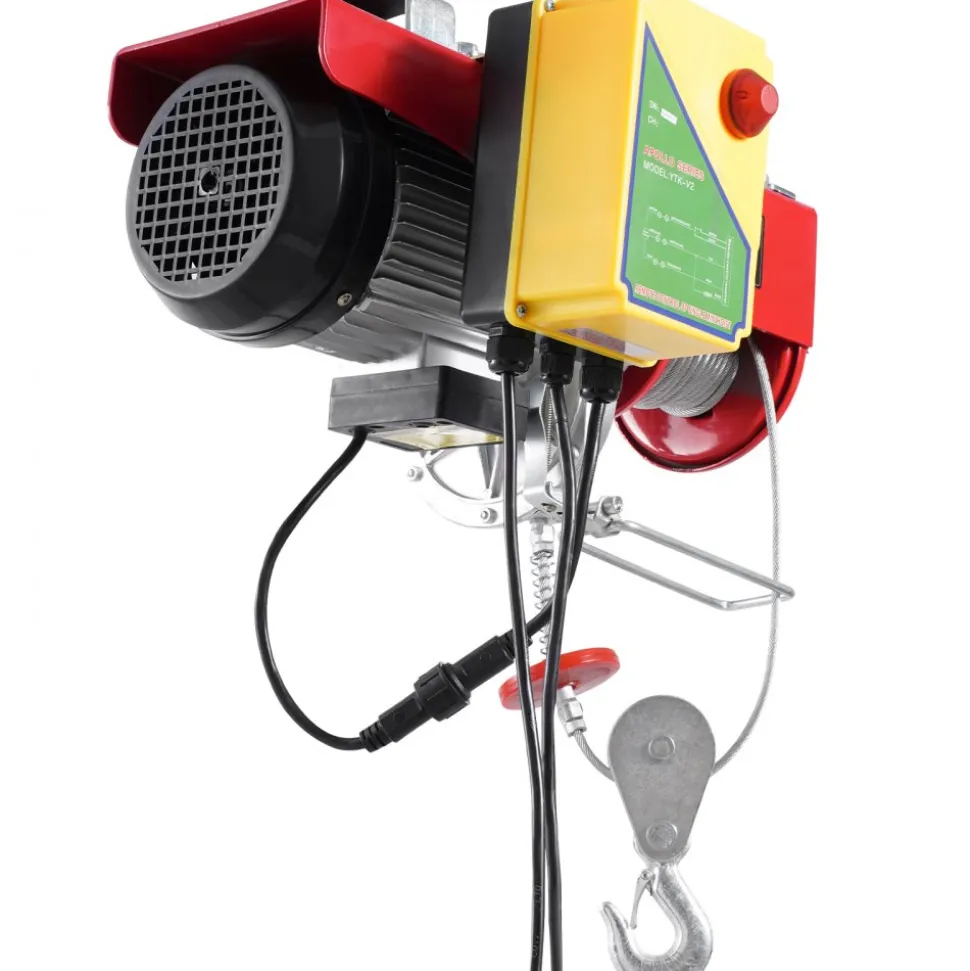 VEVOR Electric Hoist, 2200 lbs 120V Electric Winch with 328 ft Wireless & 14 ft Wired Remote Control, 40 ft Single Cable Lifting Height, Single/Double Slings, Lift Hoist for Garage Warehouse Factory