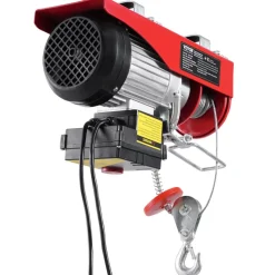 VEVOR Electric Hoist, 1320 lbs 120V Electric Winch with 328 ft Wireless & 14 ft Wired Remote Control, 40 ft Single Cable Lifting Height, Single/Double Slings, Lift Hoist for Garage Warehouse Factory