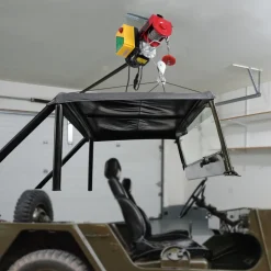 VEVOR Electric Hoist, 1760 lbs 120V Electric Winch with 328 ft Wireless Remote Control, 40 ft Single Cable Lifting Height, Single/Double Slings, Emergency Stop, Lift Hoist for Garage Warehouse Factory