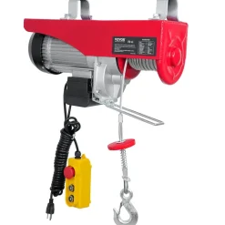 VEVOR Electric Hoist 1760lbs with 14ft Wired Remote Control, Electric Hoist 110 Volt with 40ft Single Cable Lifting Height & High-quality Motor, for Garage Warehouse Factory