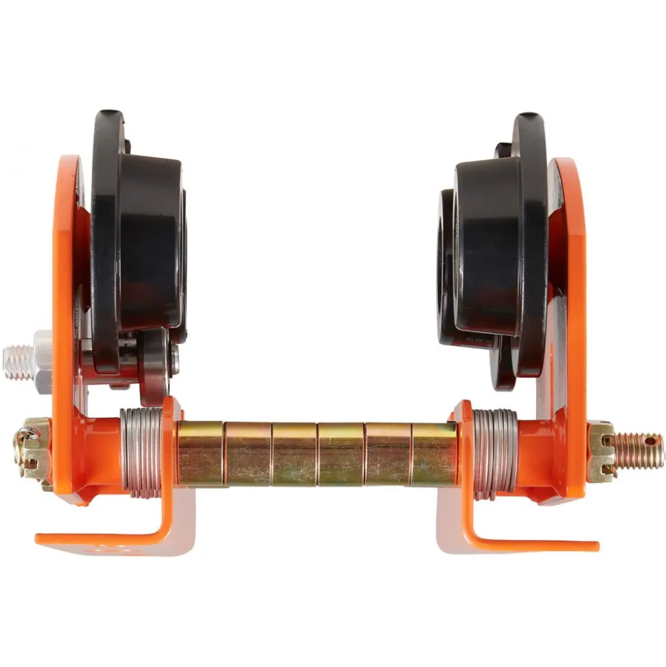 VEVOR Electric Hoist Manual Trolley, 1100 lbs/0.5 Ton Load for PA200 PA250 PA300 PA400 PA500, Push Beam Trolley with Dual Wheels, 2.68"-4.33" Adjustable Beam Flange Width for Straight & Curved I-Beam
