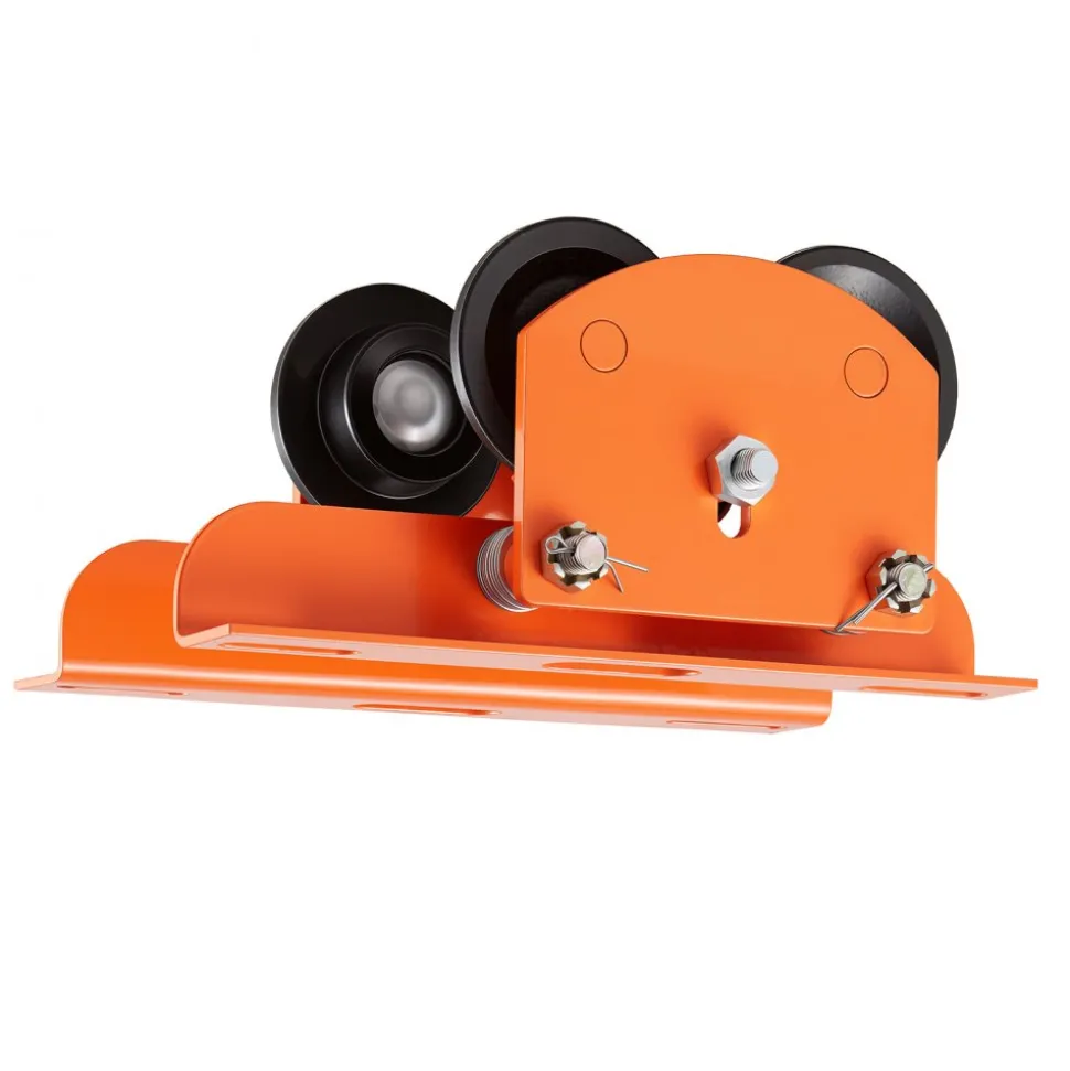 VEVOR Electric Hoist Manual Trolley, 1100 lbs/0.5 Ton Load for PA200 PA250 PA300 PA400 PA500, Push Beam Trolley with Dual Wheels, 2.68"-4.33" Adjustable Beam Flange Width for Straight & Curved I-Beam