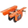 VEVOR Electric Hoist Manual Trolley, 1100 lbs/0.5 Ton Capacity for PA200 PA250 PA300 PA400 PA500, Push Beam Trolley with Dual Wheels, 2.36"-4.72" Adjustable Flange Width for Straight Curved I Beam