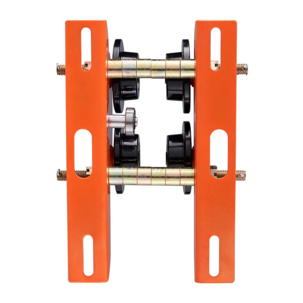 VEVOR Electric Hoist Manual Trolley, 1100 lbs/0.5 Ton Capacity for PA200 PA250 PA300 PA400 PA500, Push Beam Trolley with Dual Wheels, 2.36"-4.72" Adjustable Flange Width for Straight Curved I Beam
