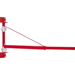 VEVOR Electric Hoist Support Arm, 1320 lbs Max Load Capacity, Electric Hoist Holder Swing Arm with Pole, Steel Hoist Frame, 180° Swivel Scaffold Hoist Lifting Arm, Winch Hoist Arm for Workshop, Garage
