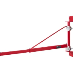 VEVOR Electric Hoist Support Arm, 1320 lbs Max Load Capacity, Electric Hoist Holder Swing Arm with Pole, Steel Hoist Frame, 180° Swivel Scaffold Hoist Lifting Arm, Winch Hoist Arm for Workshop, Garage