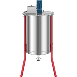 VEVOR Electric Honey Extractor, 6 Frame Honey Spinner with Transparent Lid, 140W Stainless Steel Honeycomb Drum Spinner, Height Adjustable, Honeycomb Extraction Equipment for Beekeeping