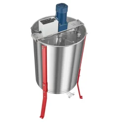 VEVOR Electric Honey Extractor, 6 Frame Honey Spinner with Transparent Lid, 140W Stainless Steel Honeycomb Drum Spinner, Height Adjustable, Honeycomb Extraction Equipment for Beekeeping