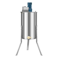 VEVOR Electric Honey Extractor, 3 Frame Honey Spinner with Transparent Lid, 140W Stainless Steel Honeycomb Drum Spinner, Height Adjustable, Honeycomb Extraction Equipment for Beekeeping