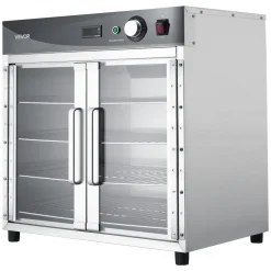 VEVOR Electric Hot Box Food Warmer, 4-Tier Commercial Warming Cabinet with Water Tray, Glass Door and Adjustable Shelves, Stainless Steel Food Warmer Cabinet, for Restaurant, Kitchen, Pizza, Chicken