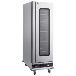 VEVOR Electric Hot Box Food Warmer, 16-Tier Commercial Warming Cabinet with Water Tray, Glass Door and Adjustable Shelves, Stainless Steel Food Warmer Cabinet, for Restaurant, Kitchen, Pizza, Chicken