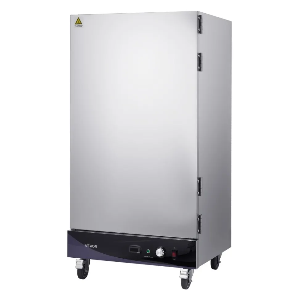 VEVOR Electric Hot Box Food Warmer, 8-Tier Commercial Warming Cabinet with Water Tray, Single-Door and Adjustable Shelves, Stainless Steel Food Warmer Cabinet, for Restaurant, Kitchen, Pizza, Chicken