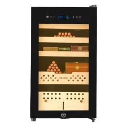 VEVOR Electric Humidor, 70L, 400 Counts Electric Cigar Humidor Cabinet with Compressor Cooling, Constant Humidity & Temperature Control, Spanish Cedar Wood Shelves & Drawers, 4 Layers, for Household