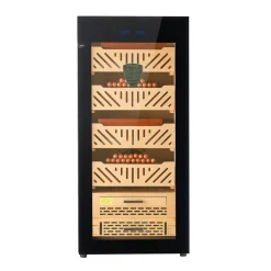 VEVOR Electric Humidor, 105L, 1000 Counts Electric Cigar Humidor Cabinet with Compressor Cooling, Constant Humidity & Temperature Control, Spanish Cedar Wood Shelves & Drawers, 4 Layers, for Household