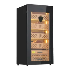 VEVOR Electric Humidor, 105L, 1000 Counts Electric Cigar Humidor Cabinet with Compressor Cooling, Constant Humidity & Temperature Control, Spanish Cedar Wood Shelves & Drawers, 4 Layers, for Household