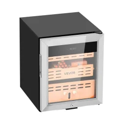 VEVOR Electric Humidor, 50L, 300 Counts Electric Cigar Humidor Cabinet with Compressor Cooling, Constant Humidity & Temperature Control, Spanish Cedar Wood Shelves & Drawers, 2 Layers, for Household