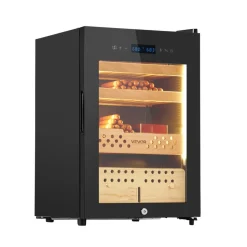 VEVOR Electric Humidor, 60L, 350 Counts Electric Cigar Humidor Cabinet with Compressor Cooling, Constant Humidity & Temperature Control, Spanish Cedar Wood Shelves & Drawers, 3 Layers, for Household