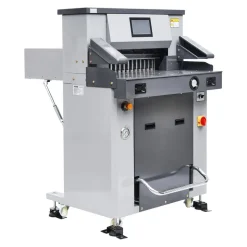 VEVOR Electric Hydraulic Paper Cutter, Heavy Duty Paper Cutter Machine, 1.57 in / 40 mm Cutting Thickness, 18 in / 457.2 mm Cutting Width, Industrial Paper Trimmer with Button Control