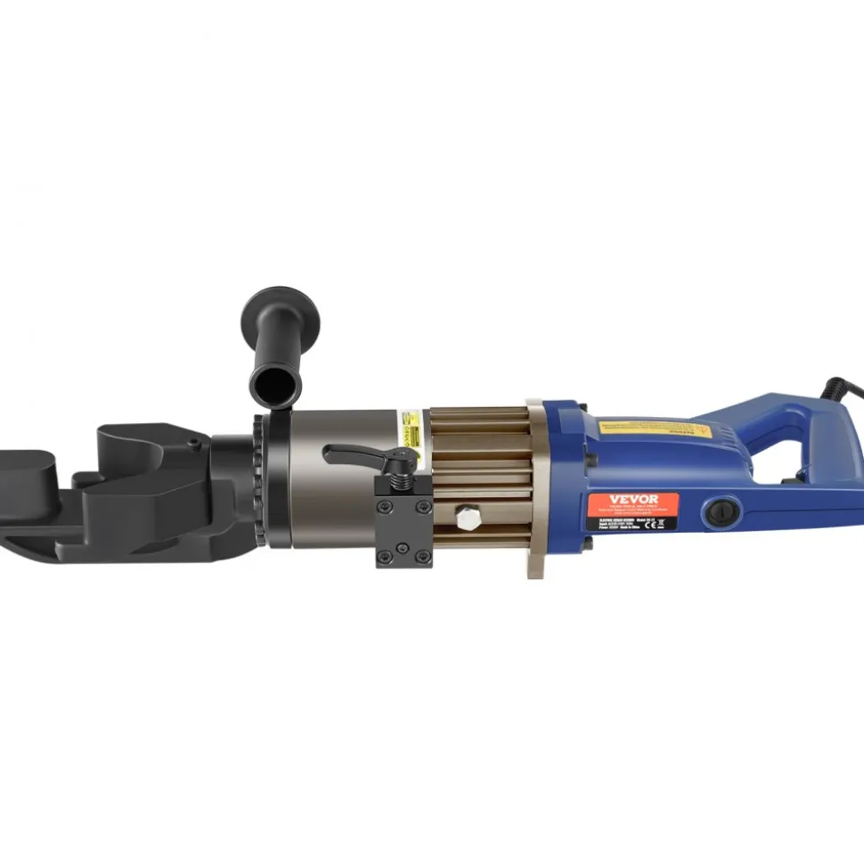 VEVOR Electric Hydraulic Rebar Bender, 1500W Portable Rebar Bending Machine, Bending up to 3/4 Inch #6 (6-20mm) within 4 Seconds, High Power Steel Rebar Bender w/ Tool Case Oil Can,Black Blue RN-22