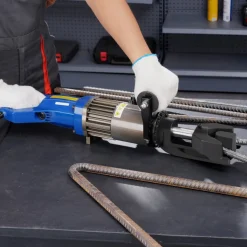 VEVOR Electric Hydraulic Rebar Bender, 1500W Portable Rebar Bending Machine, Bending up to 3/4 Inch #6 (6-20mm) within 4 Seconds, High Power Steel Rebar Bender w/ Tool Case Oil Can,Black Blue RN-22