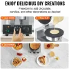 VEVOR Electric Ice Cream Cone Maker, Commercial 1230W Waffle Cone Machine, Non-Stick Stainless Steel Egg Roll Mold, with Temperature and Time Control, Handle, for Restaurant Bakery Snack Bar Family