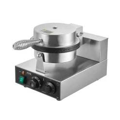 VEVOR Electric Ice Cream Cone Maker, Commercial 1230W Waffle Cone Machine, Non-Stick Stainless Steel Egg Roll Mold, with Temperature and Time Control, Handle, for Restaurant Bakery Snack Bar Family