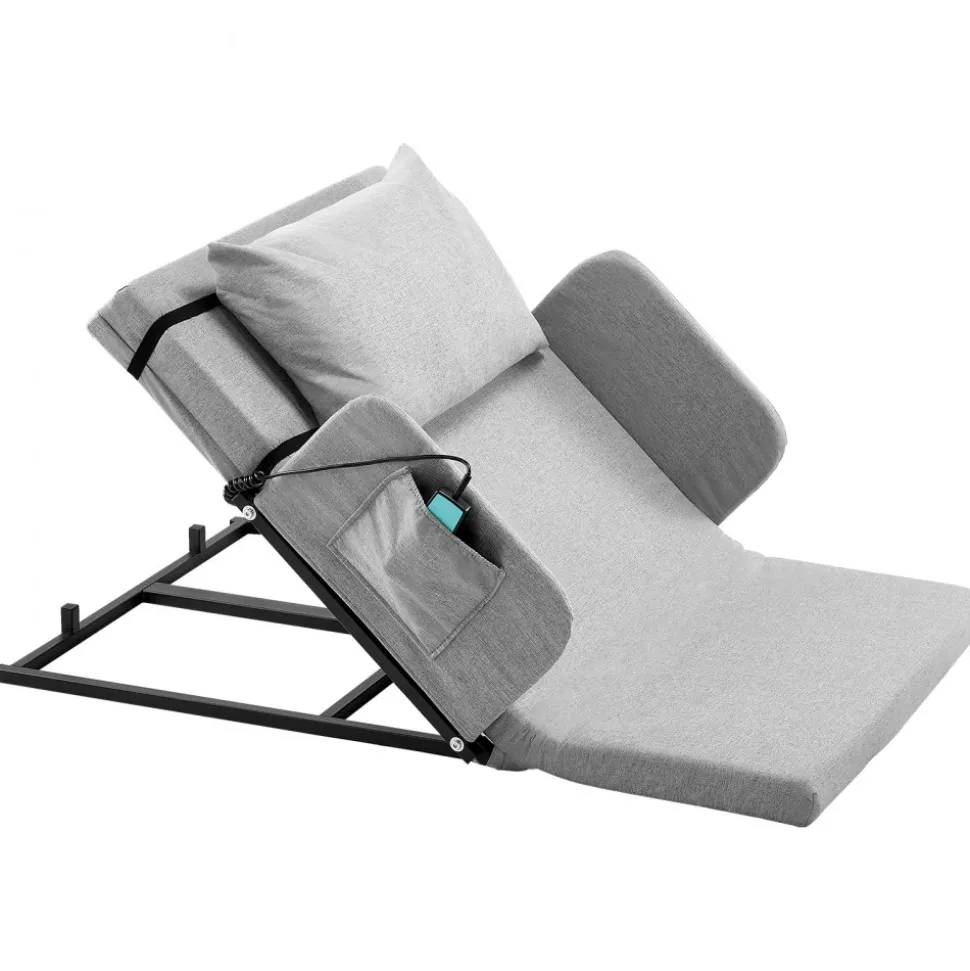 VEVOR Electric Lifting Backrest for Bed, 300 lbs Capacity, 4-68° Adjustable Lifting Bed Backrest, with Guardrail Armrest & Storage Pouch, Machine Washable, for Pregnant Women Elderly Patient Handicap
