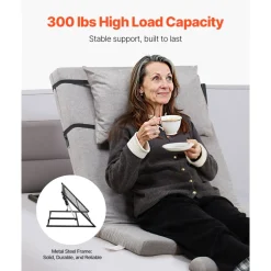 VEVOR Electric Lifting Backrest for Bed, 300 lbs Capacity, 4-68° Adjustable Lifting Bed Backrest, with Headrest & Legrest, Machine Washable for Cleaning, Fit Pregnant Women Elderly Patient Handicapped